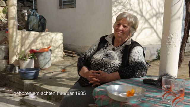 Video still: Artemisia Anastasopoulou talks about her memories from the Battle of Crete