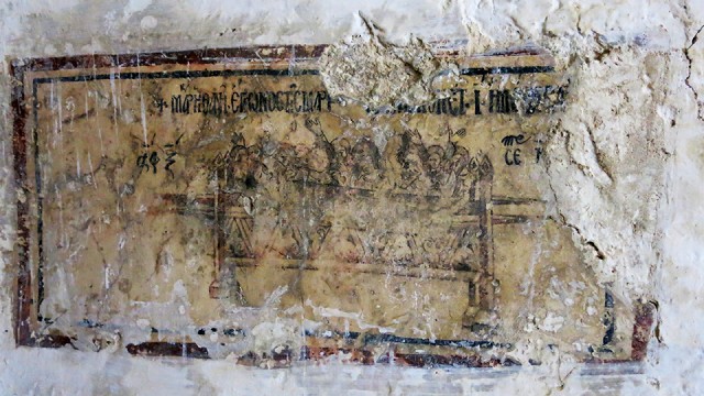 Η τοιχογραφία με τον επικήδειο θρήνο πάνω από τον τάφο