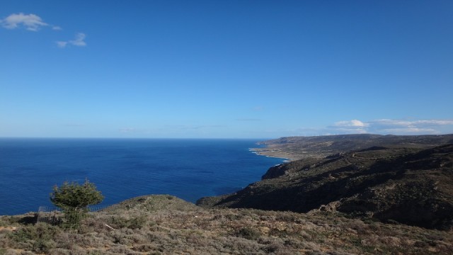 The breathtaking view to the coast of Lassithi