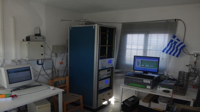 Here is where measurements of gaseous pollutants take place