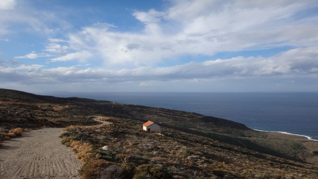 The road to the station crosses a beautiful ascetic landscape