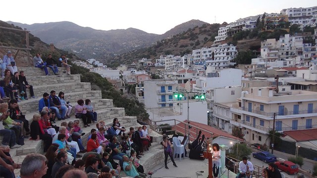 The scenic aphitheatre of Agia Galini hosts many cultural events in the summer