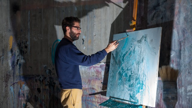 Efthimis creates in his own studio