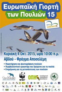 Euro Birdwatch 2015 at Aposelemis Dam 